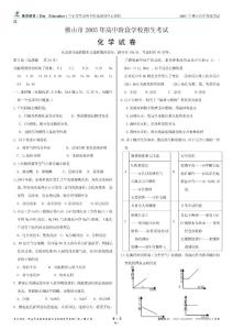 2005年佛山中考化学试题