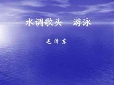 《水调歌头游泳》