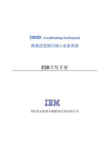 ESB開發(fā)手冊_20080920_V0.1@CBOD