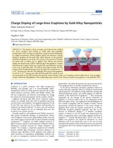Charge Doping of Large-Area Graphene by Gold-Alloy Nanoparticles