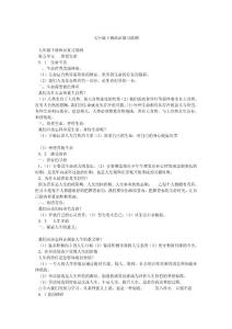 七年级下册政治复习提纲