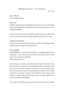 NBC Nightly News(video)——10-07-2014 transcript part 1 文字版