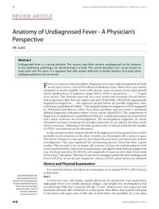 Anatomy of Undiagnosed Fever - A Physician’s Perspective：不明原因的发烧，医生的角度解剖