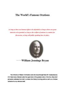 The World’s Famous Orations 世界著名演講(英文)_部分1