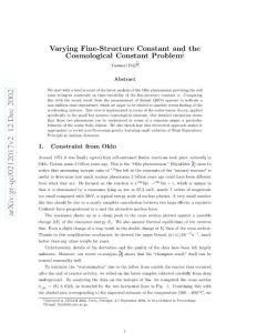 varying fine-structure constant and the cosmological constant problem