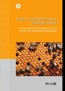 Driving a high-performance corporate culture驾驶高性能的
