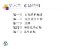 宏观经济学-第六章-市场结构