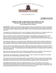 Wolves Co-Star in New Feature Film Friends for Life