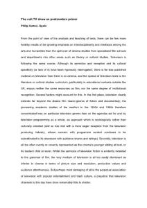 The Cult TV Show as Postmodern Primer