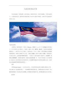 馬來西亞國(guó)家介紹