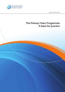 PYP A Basis for Practice