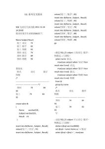 SQL系列交叉報表