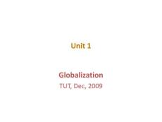 1. Globalization
