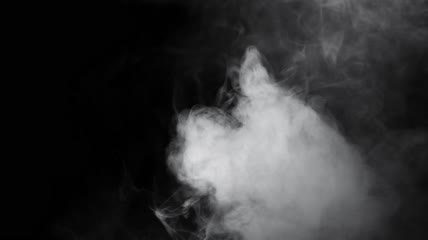 逐渐飘散开的烟雾素材