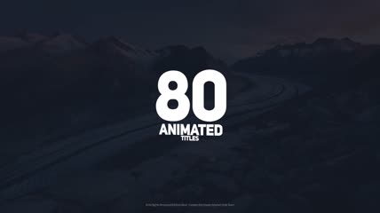 80组标题动画AE模板