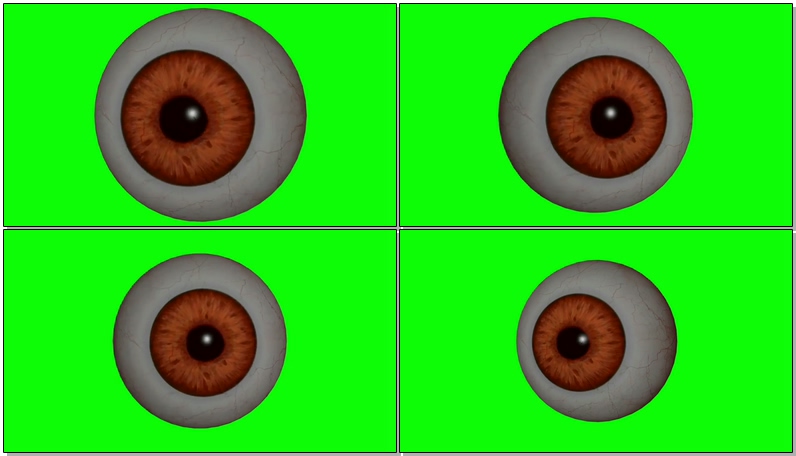 绿屏抠像旋转的眼球