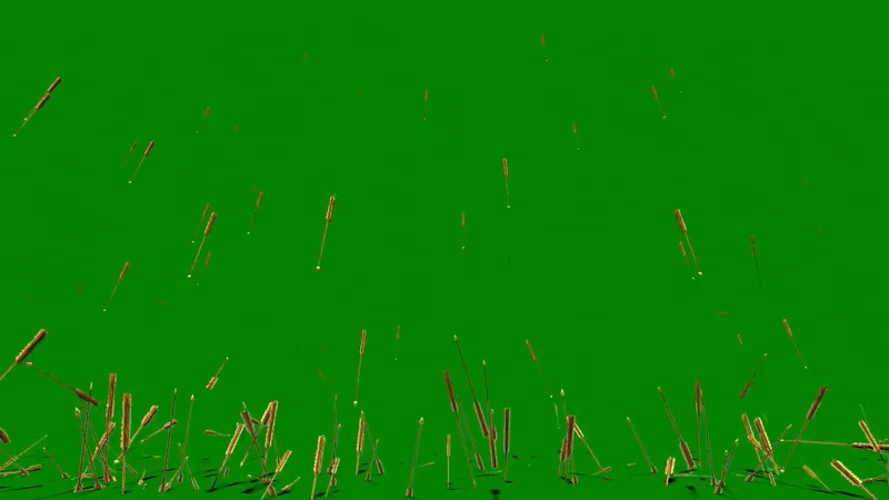 绿屏抠像空中射下的弓箭雨
