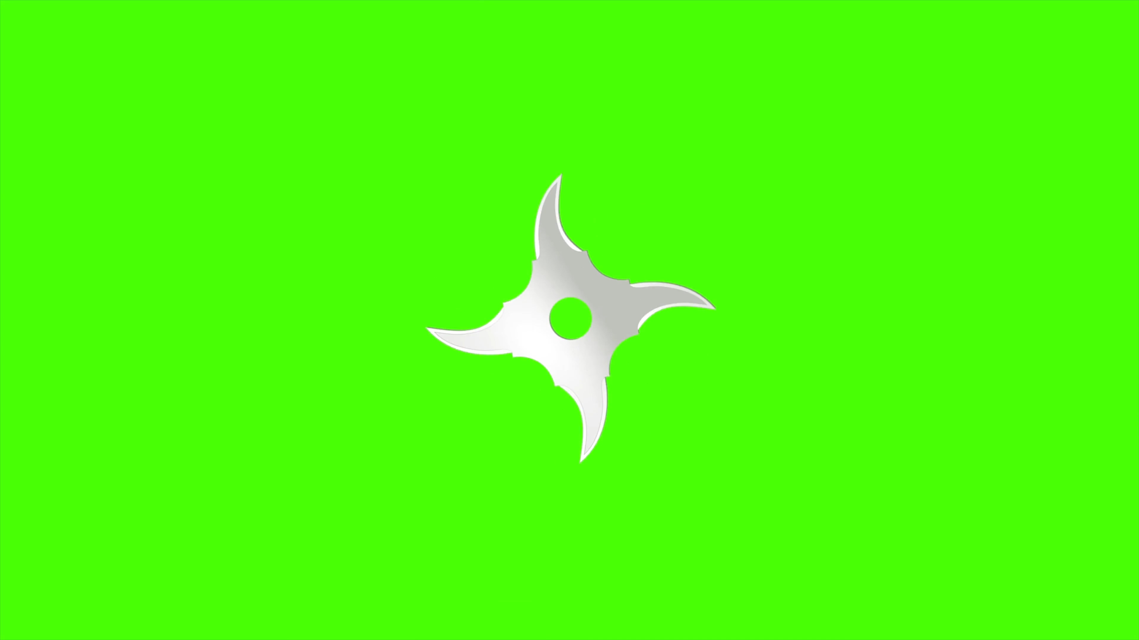 绿屏抠像旋转的忍者镖