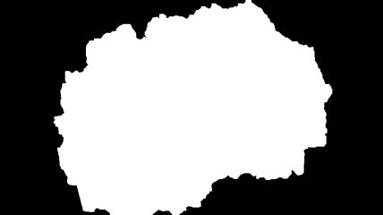 马其顿地图轮廓背景素材