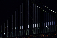 夜晚桥梁夜景视频素材