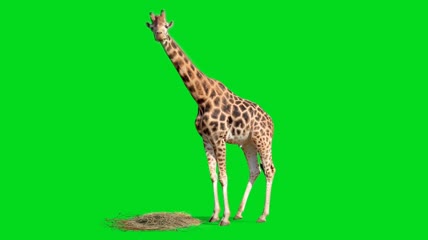 长颈鹿抠像素材