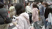 日本东京涉谷步行街商业街头人潮视频