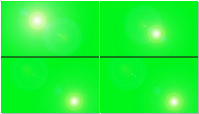 绿屏抠像移动的太阳光晕