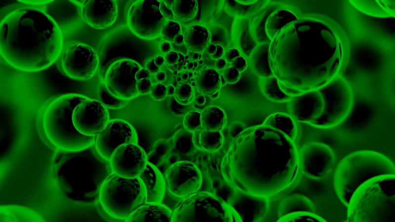 绿屏抠像运动中的球体细胞