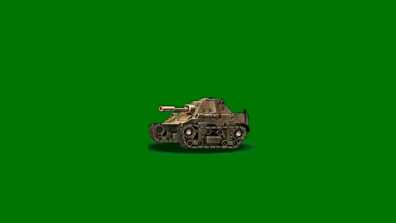 绿屏抠像卡通3D坦克2