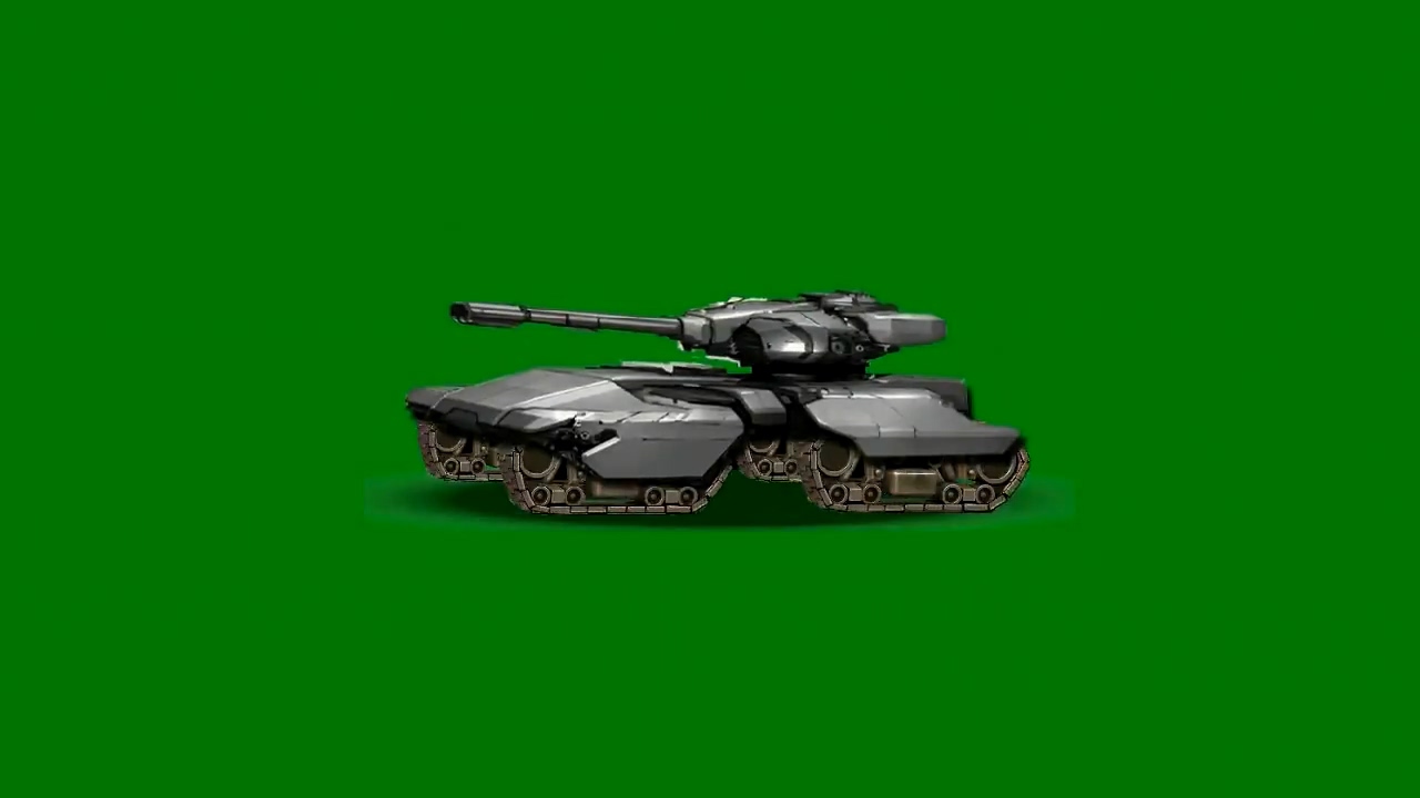 绿屏抠像卡通3D坦克5