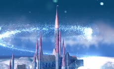 3D绚丽城堡冰雪世界粒子童话LOGO片头