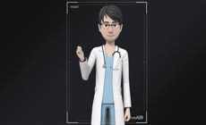 AE模板-3D医疗说明介绍卡通男医生解说动画素材