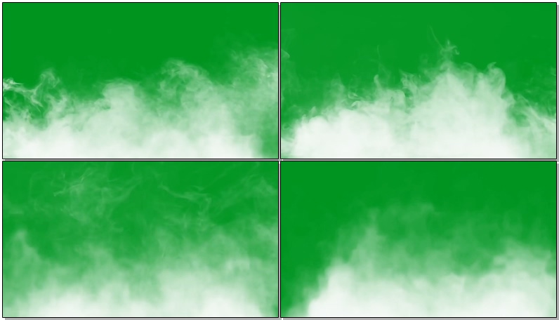 绿屏抠像升腾的白色烟雾