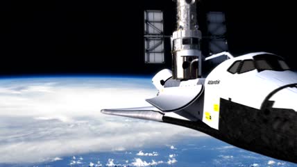 宇宙飞船 航天飞机 太空视频素材