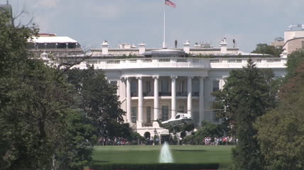 美国白宫视频实拍素材