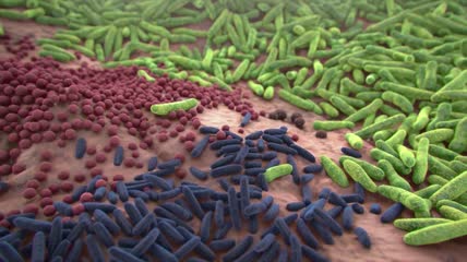 人体3d三维细菌动画视频素材