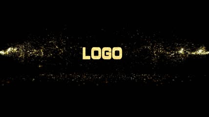 金色粒子飘散宣传片logo片头PR模板（CC2017）