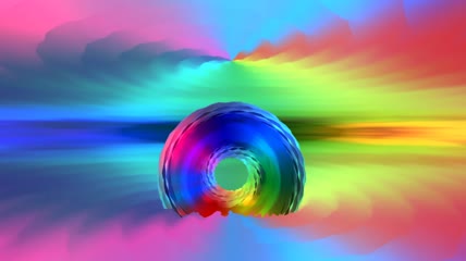 抽象艺术七色彩虹