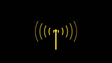 信号接收wifi信号电脑上网波频带透明通道背景视频素材