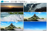 中国唯美山河风景日出森林自然环保实拍视频素材