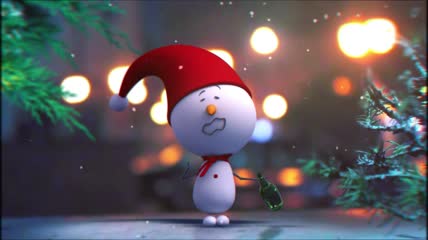 PR可爱圣诞小雪人