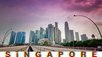 高清延时摄影之城市-新加坡
