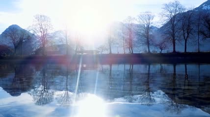山川河流湖泊自然风光视频素材