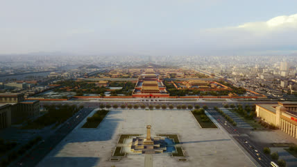 首都北京天安门故宫长安街鸟巢水立方中轴线