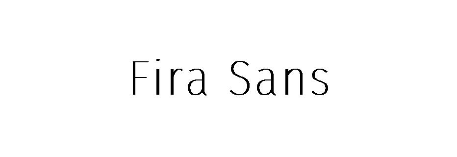 Fira Sans字体