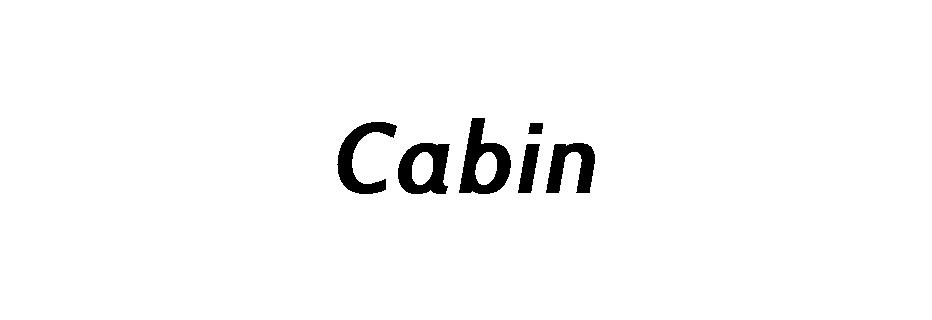 Cabin字体