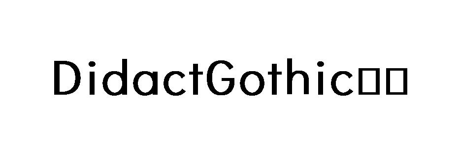 DidactGothic字体