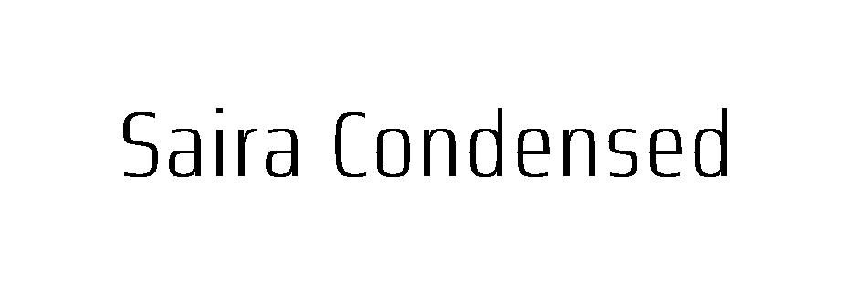 Saira Condensed字体