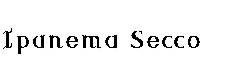 Ipanema Secco字体
