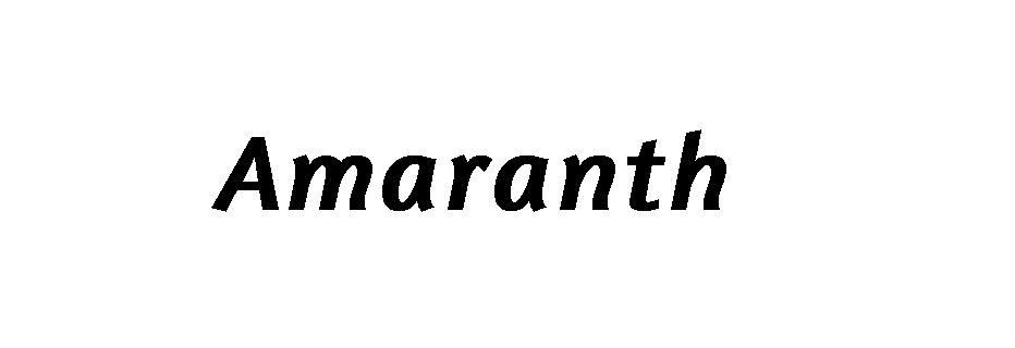 Amaranth字体